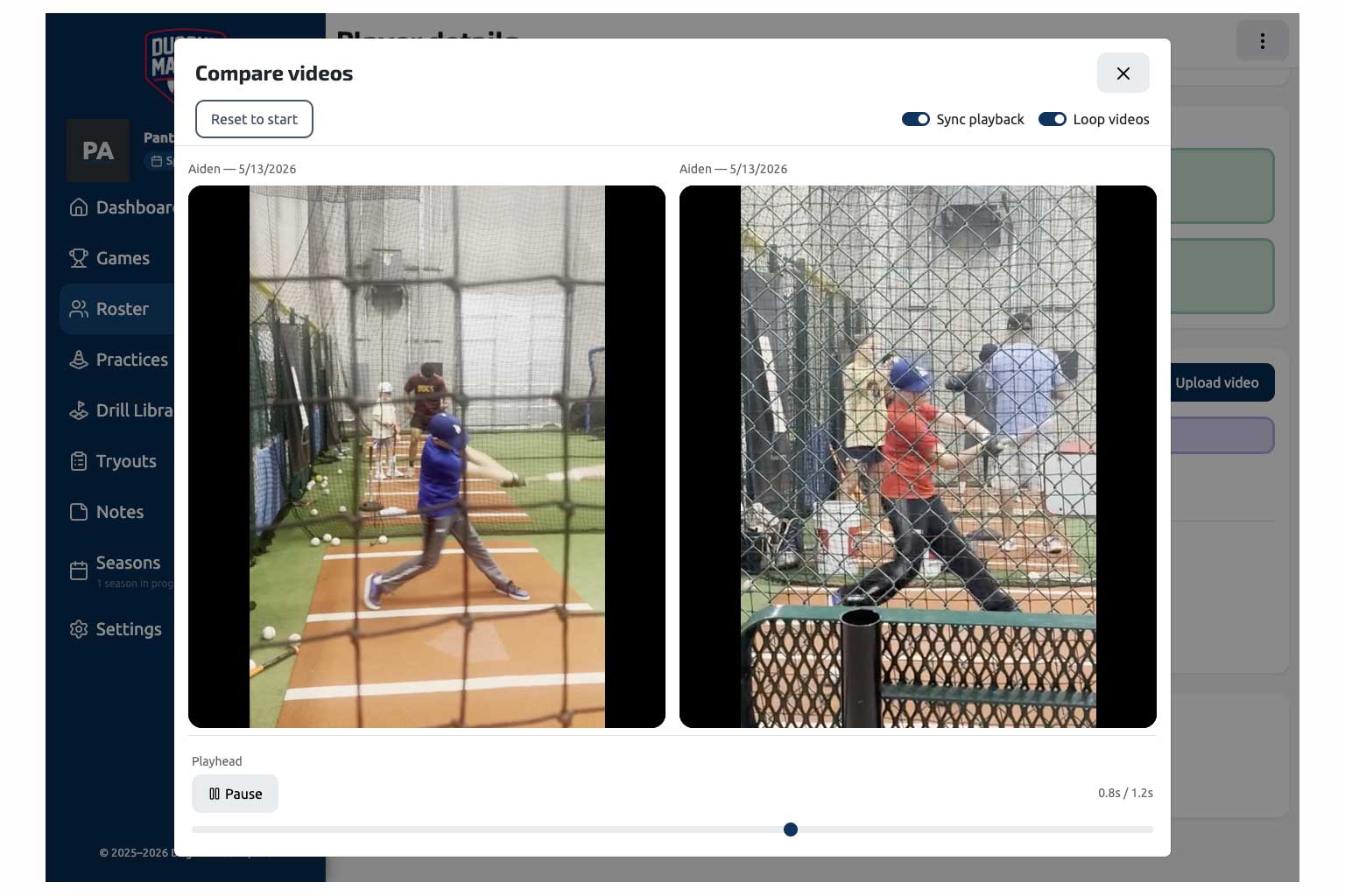 Player development and in-game coaching